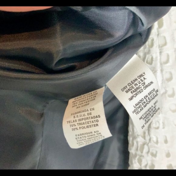 CHRISTIAN DIOR vintage navy blazer / jacket SZ 12 - Picture 7 of 8